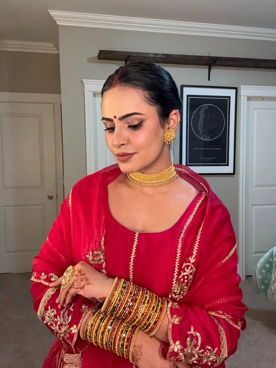 Colorful South Asian Bridal Eyes