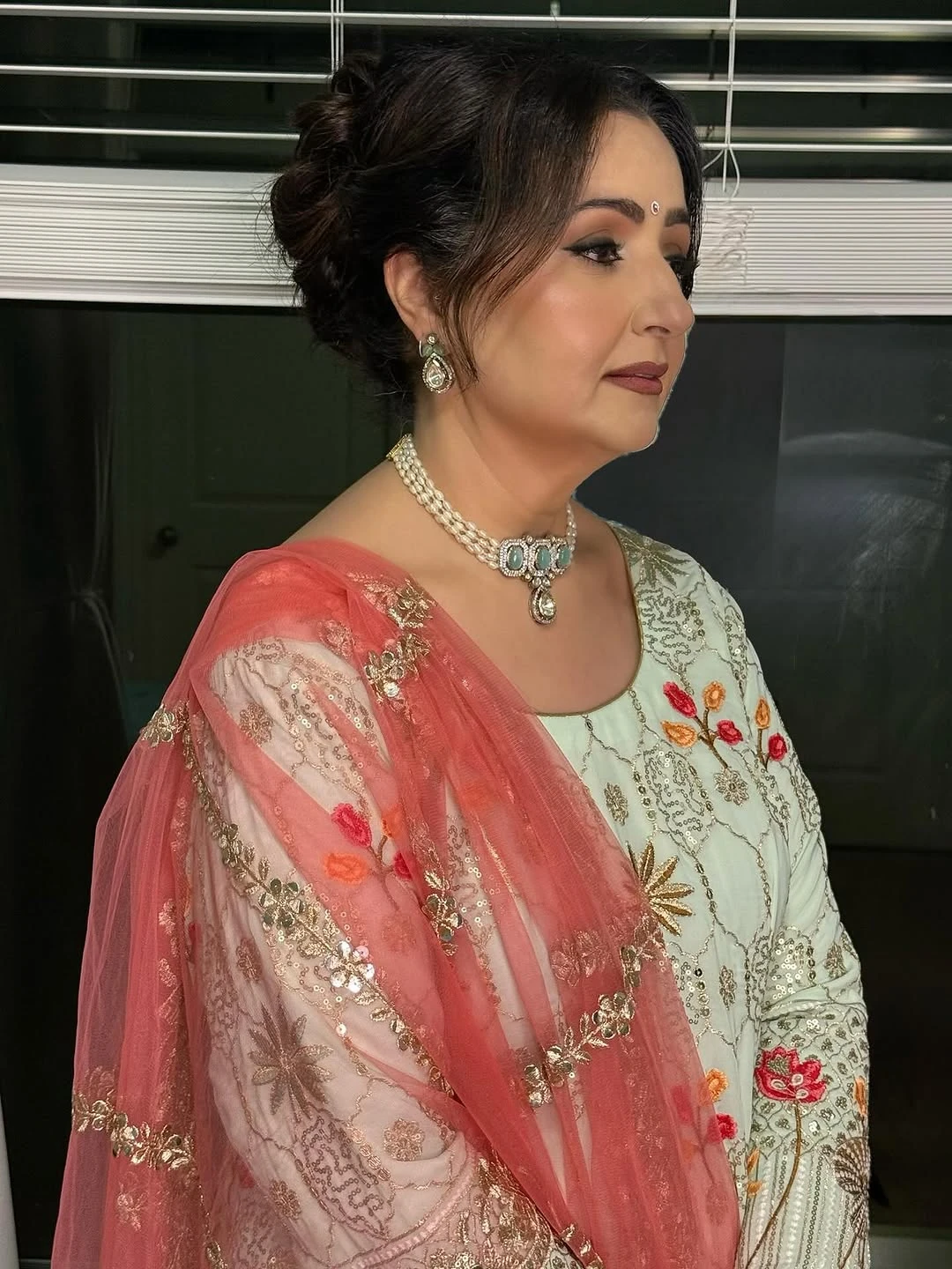 Pink Rose Gold Bridal Makeup