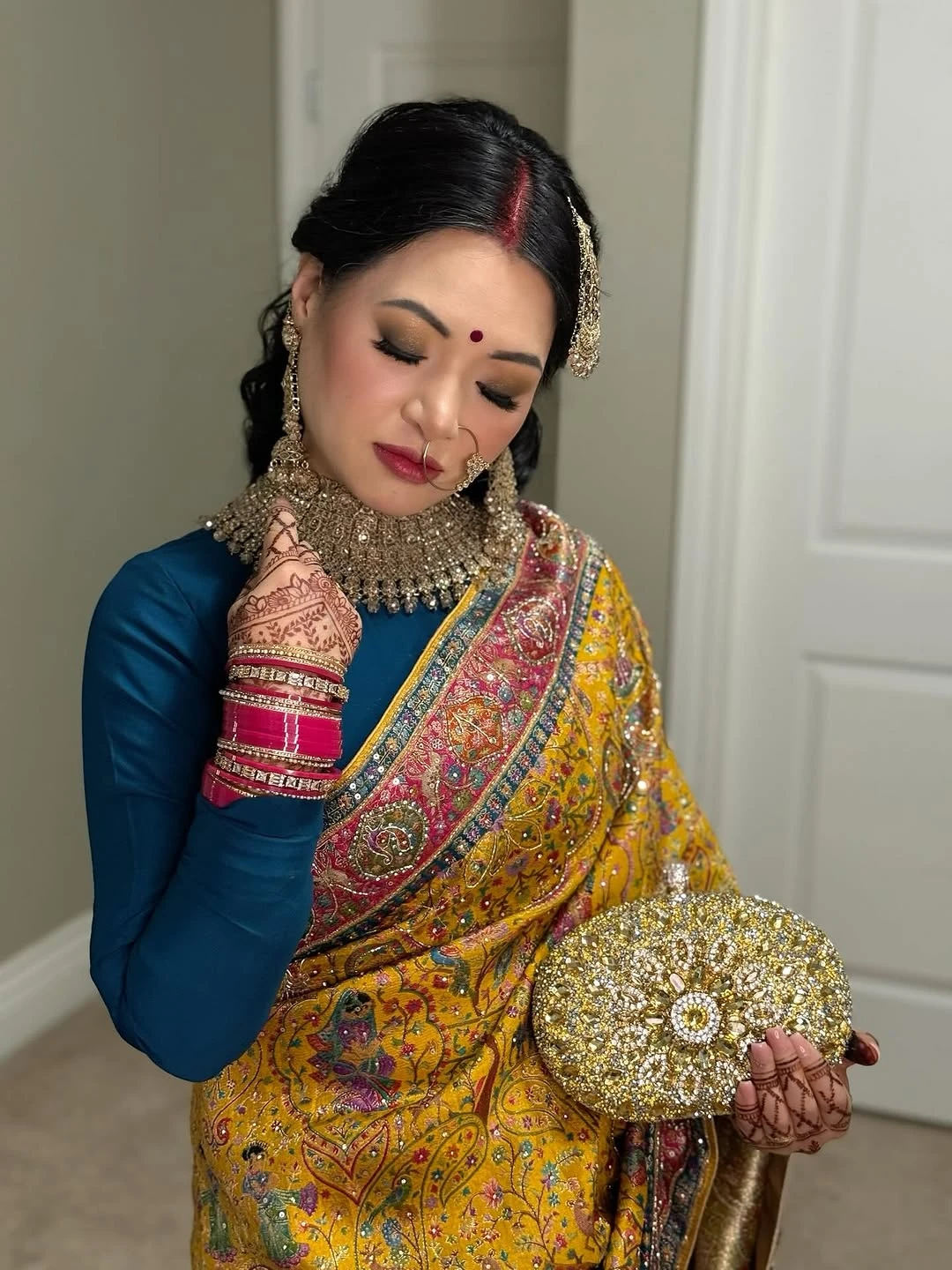 Applying Setting Spray