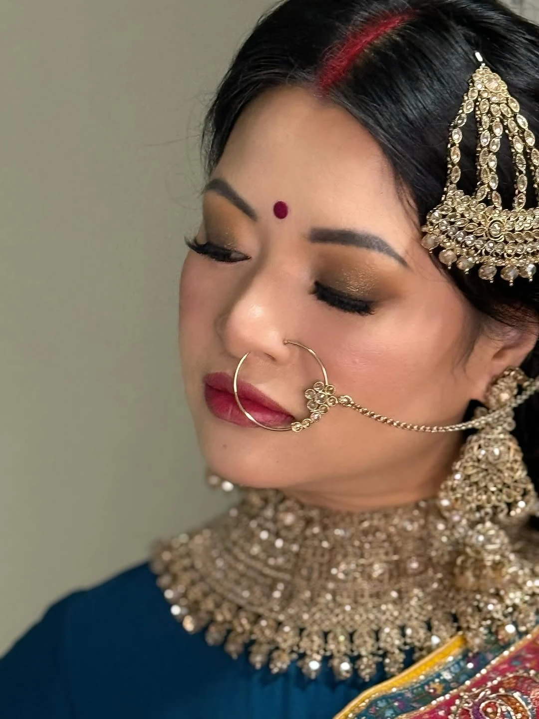 Glam Bridal Makeup Example